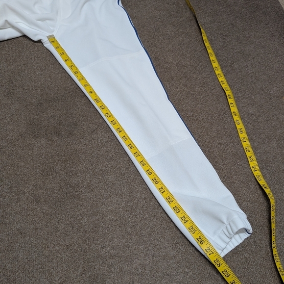MIZUNO (Men's small) White Baseball Pants with Blue Stripe NWT - Picture 8 of 8